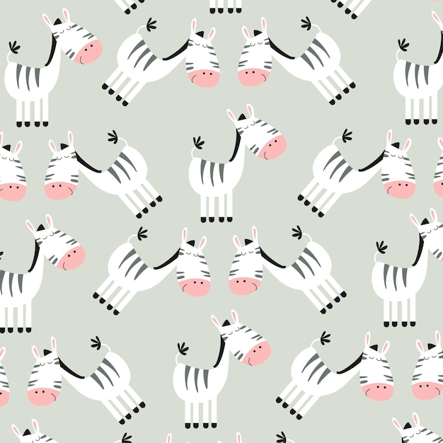 Coleção de padrões de animais fofos adequados para design têxtil