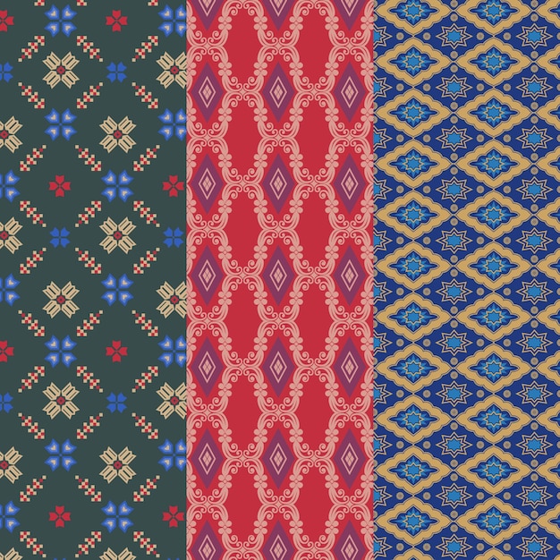 Coleção de padrões de Songket