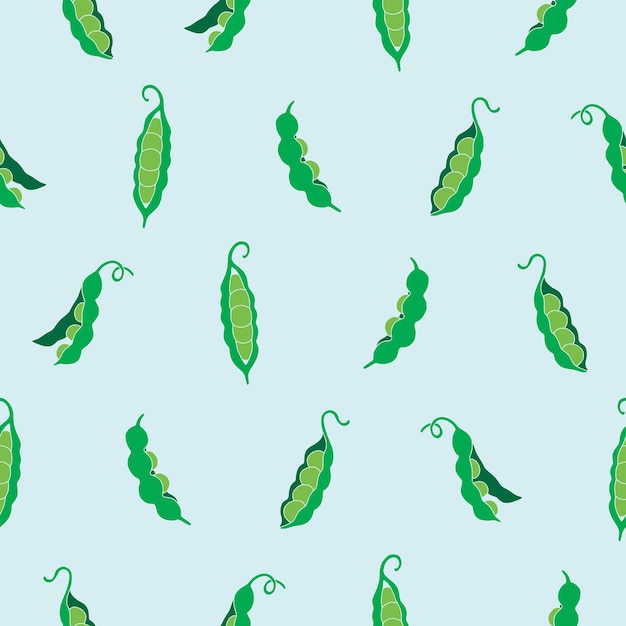 Coleção de Peas Vector Seamless Pattern Ilustração Design
