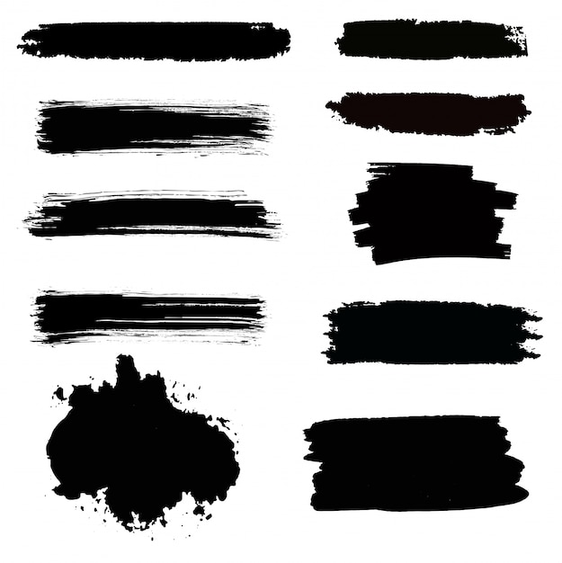 coleção de pincel aquarela