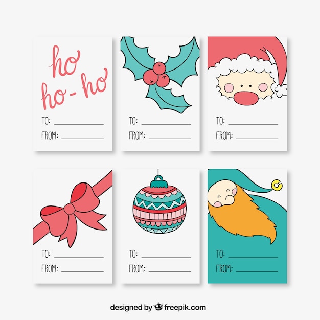 Coleção de rótulos de Natal