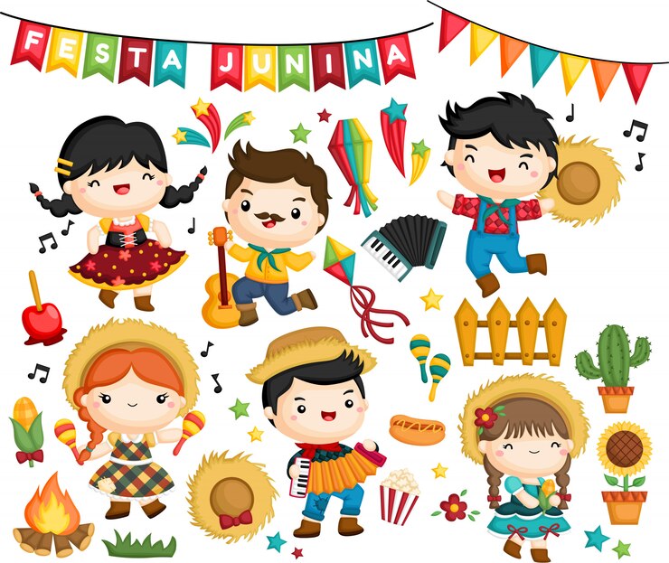 coleção de vetores da celebração do festival Festa Junina