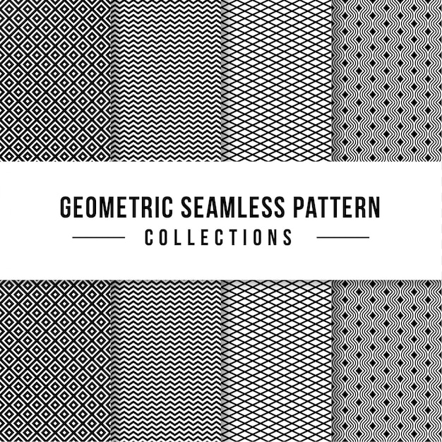 Coleção geométrica padrão sem emenda