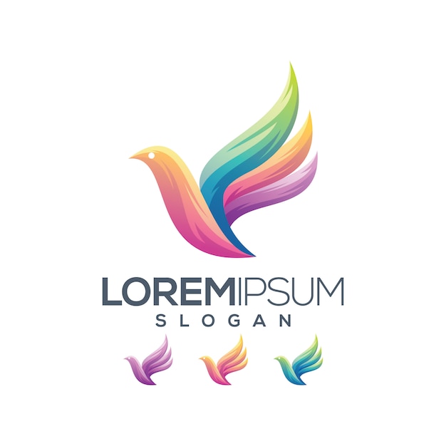 coleção gradiente logotipo brid