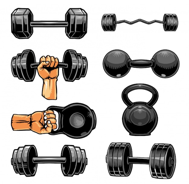 Coleção gym dumbbell