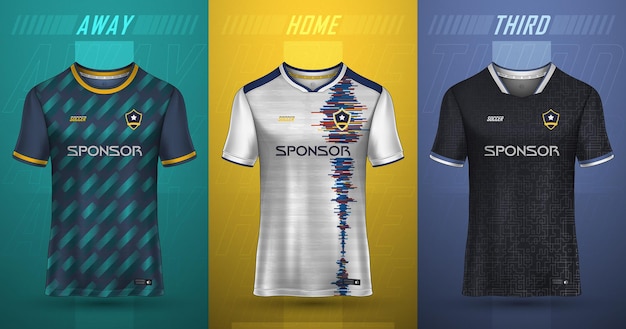 Coleção premium de camisetas de futebol