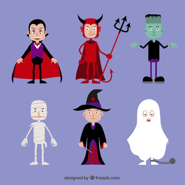 Coleção trajes de halloween