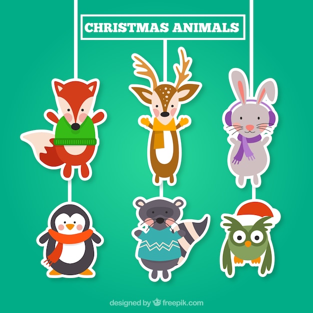 Colecção animais de natal