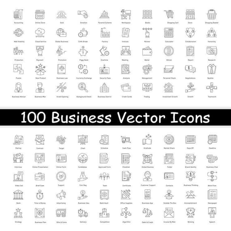 Vetor colecção de design de ícones de vector financeiro