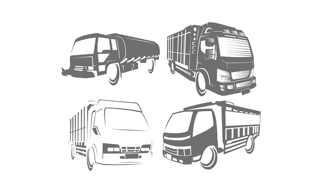 Coleções de conjunto de logotipo do caminhão