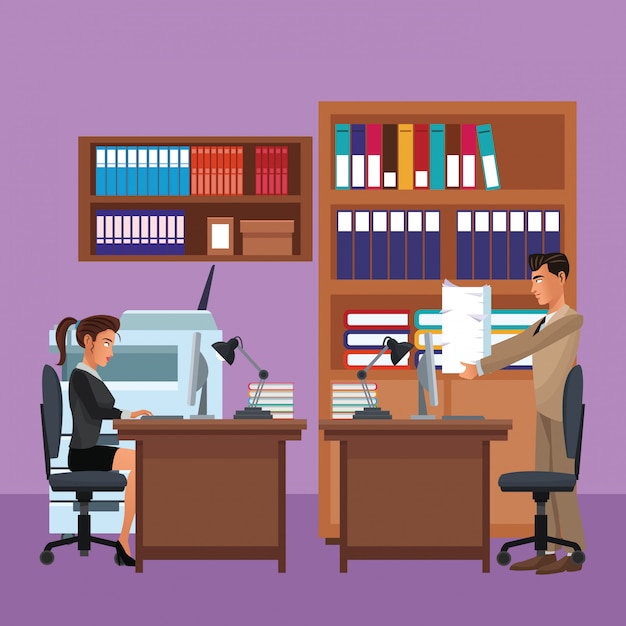 Colegas de negócios executivos