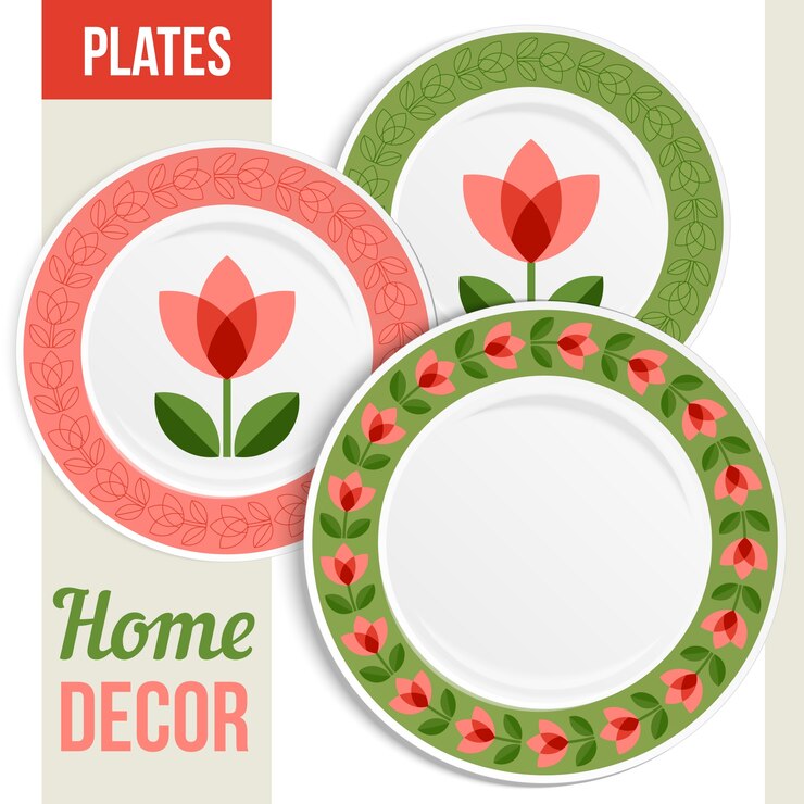 Vetor coleta de placas florais