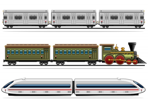 Vetor coleta de transporte ferroviário