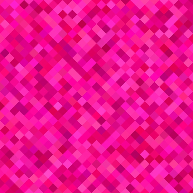 Colorido diagonal quadrado padrão de fundo - ilustração vetorial a partir de quadrados em tons de cor-de-rosa