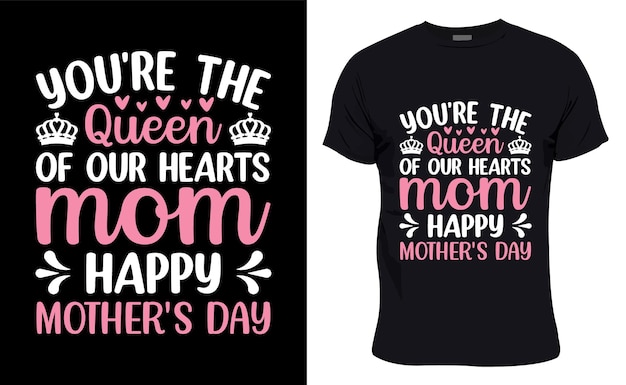 colorido gráfico camiseta dia das mães arquivo vetorial de design de camiseta