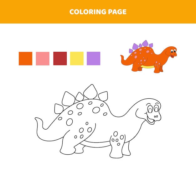 Coloring page.Color peixe bonito dos desenhos animados. planilha para crianças.