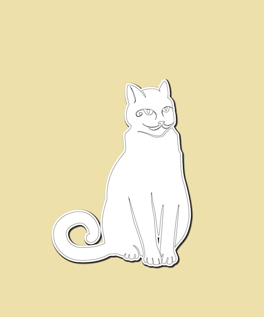 Colorir adesivos de gato