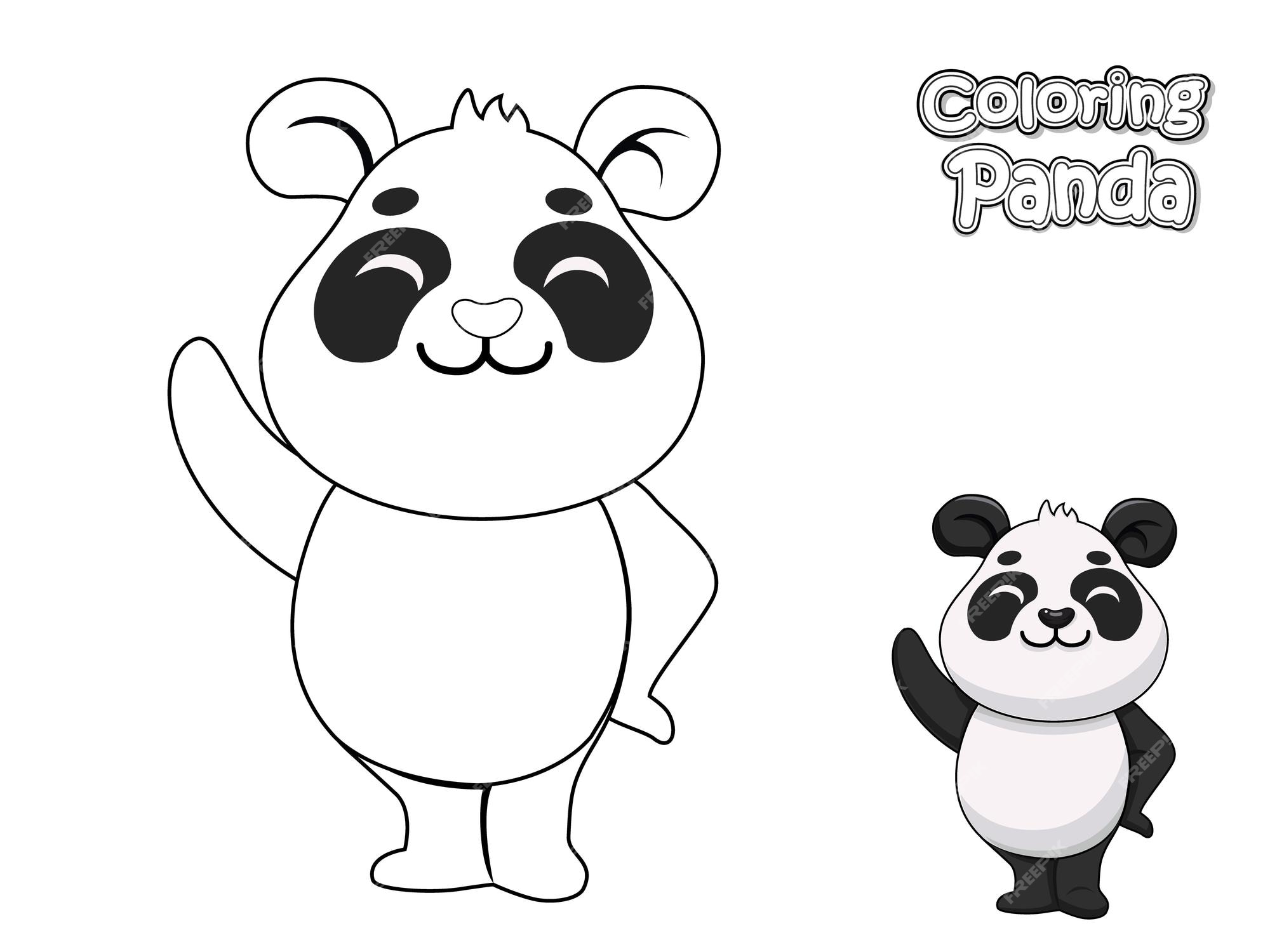 Desenhos para colorir de desenho de um panda para colorir -pt