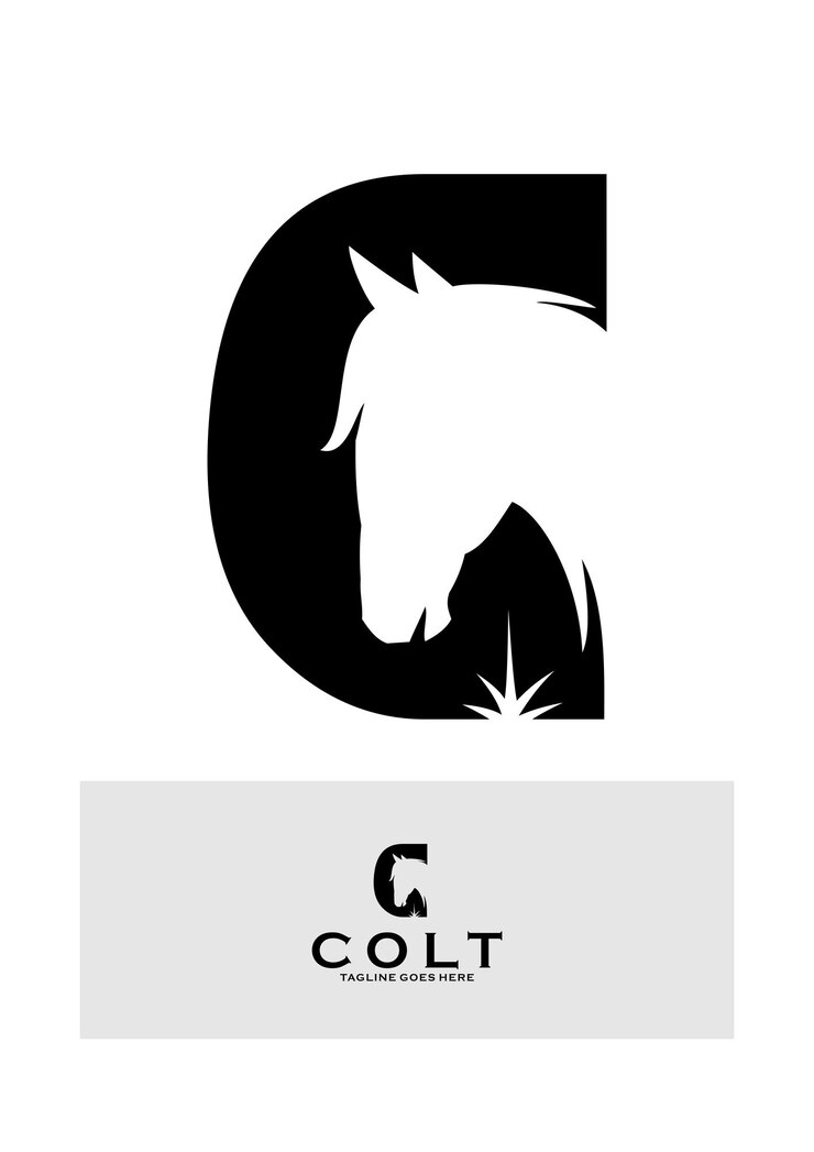 Vetor colt letter c logo