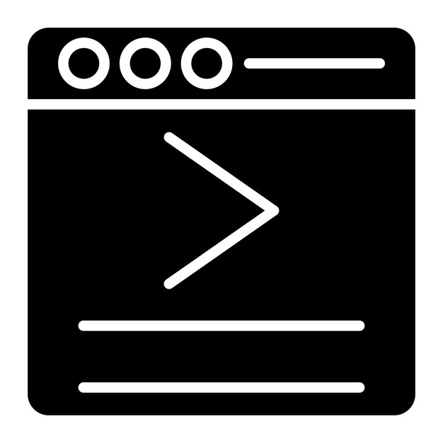 Vetor comandos de consola de design vector vg estilo