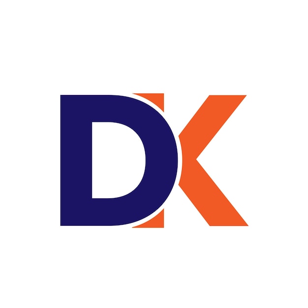 Combinação de letra DK de logotipos