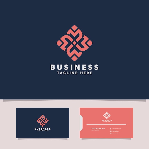 Combinação simples e mínima de design de logotipo de flores e pessoas