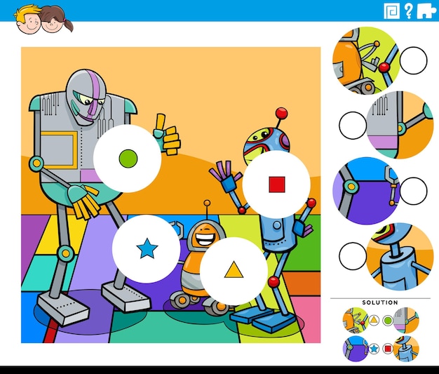 Jogo de Quebra-Cabeça para Crianças: Robô