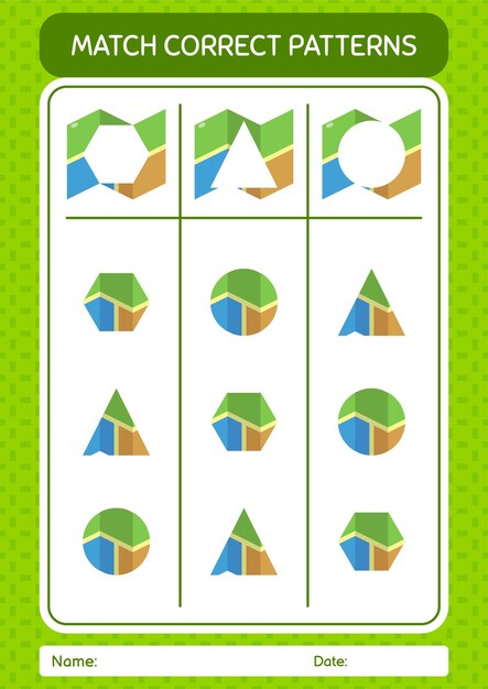 Conte e combine o jogo com a planilha de correio em papel para a folha de  atividades das crianças pré-escolares