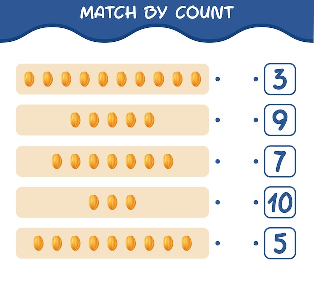 Combine por contagem de carambola. jogo de correspondência e contagem. jogo educativo para crianças e bebês antes da idade escolar