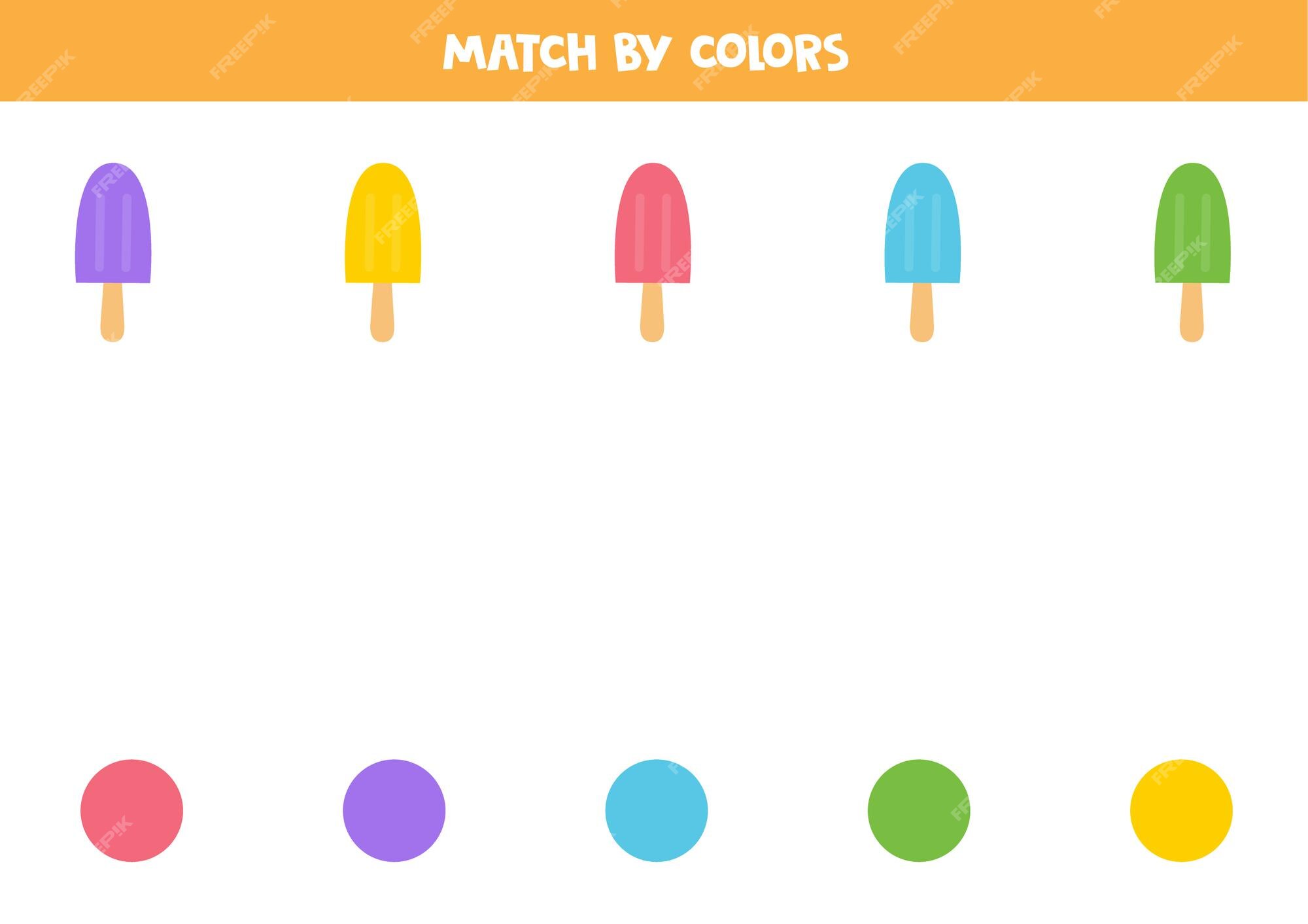 Jogo Educativo Sorvete das Cores