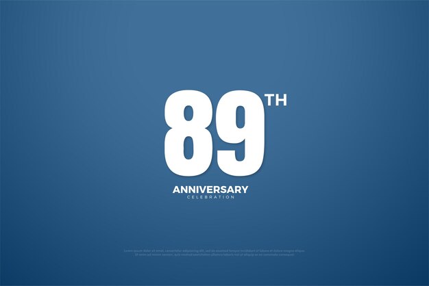 Comemoração do 89º aniversário com um conceito simples