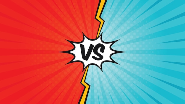 Comic Versus Template Background