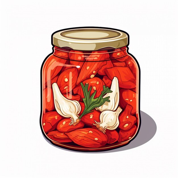 Vetor comida coreia coreana kimchi ilustração vetor cozinhar repolho picante fresco delicioso design