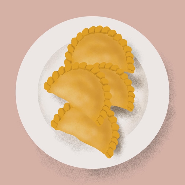 Comida da Malásia em um prato