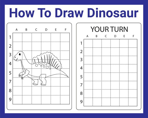 Como desenhar dinossauro para crianças