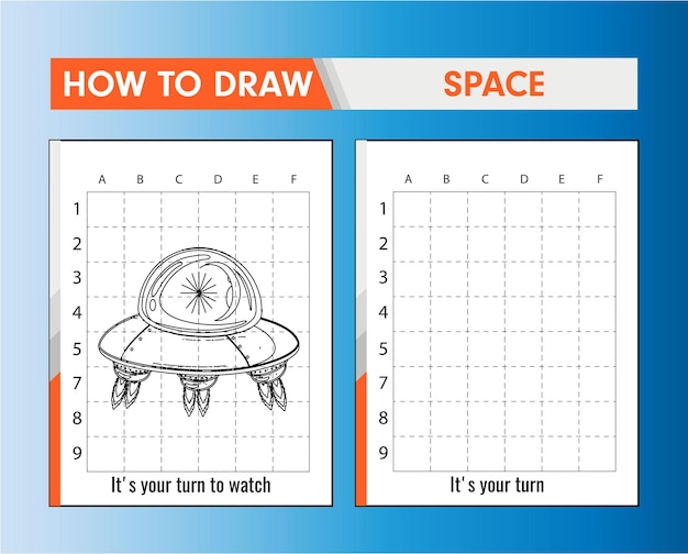 Como desenhar páginas para colorir de espaço para crianças