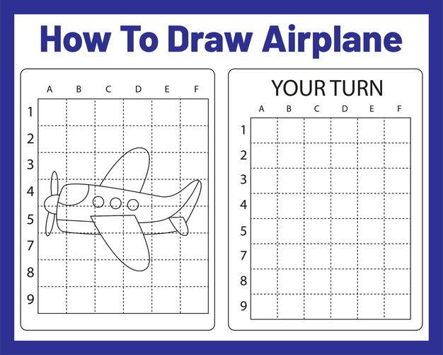 Como desenhar um avião para crianças