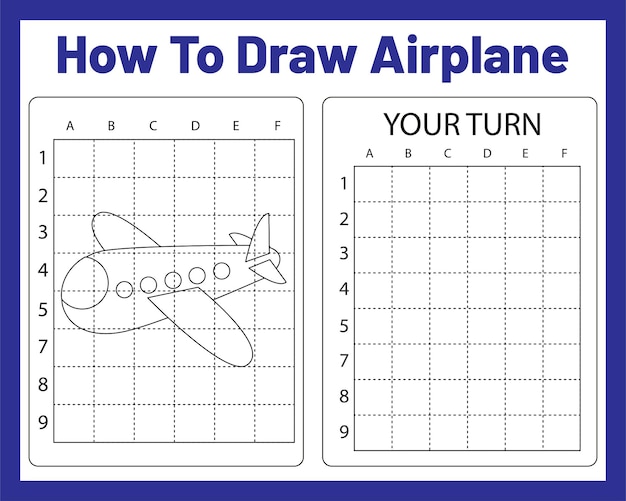 Como desenhar um avião para crianças