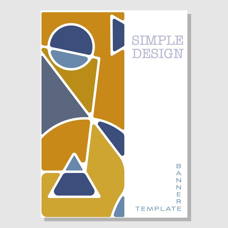 Vetor composição abstrata de formas geométricas layout e ideias para páginas de título capas livros brochuras folhetos cartazes livretos modelo para ideias de interiores e decoração estilo simples