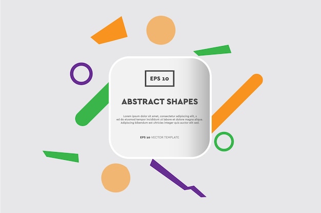 Composição abstrata de objetos e formas. Design moderno e moderno