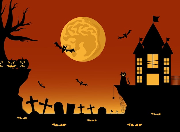 Composição brilhante sobre o tema do Halloween.