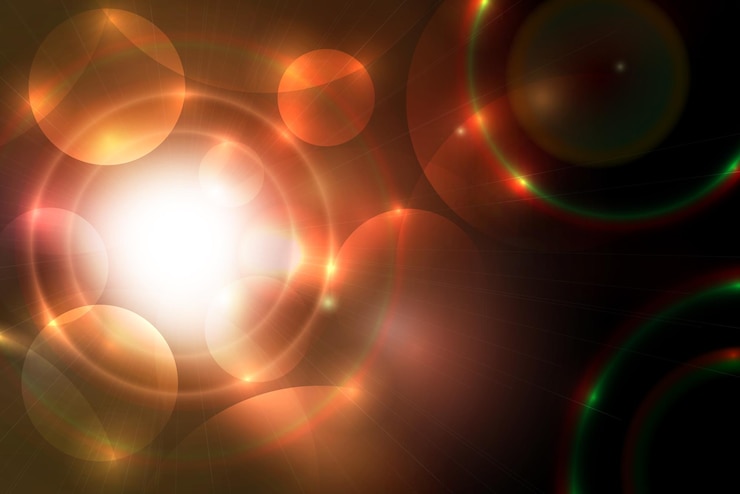 Vetor composição de bokeh escuro para o seu próprio design