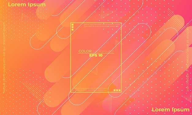 Composição de formas de gradiente de fundo geométrico mínimo aplicável para cartão-presente cartaz na página de destino do modelo de cartaz de parede ui ux coverbook baner mídia social postada
