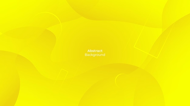 Composição de fundo líquido abstrato amarelo vetor fluido de pôster moderno