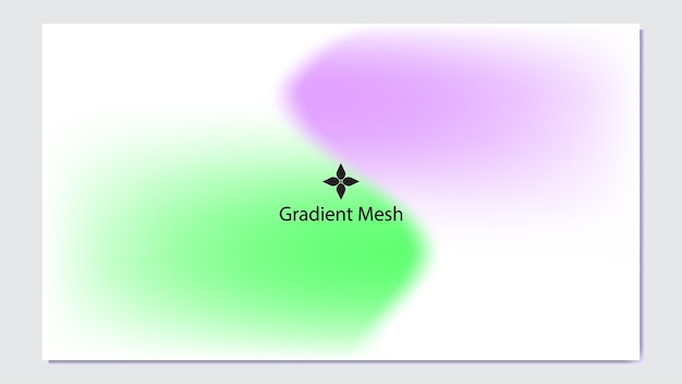 Composição de malha de gradiente com transições suaves de cores
