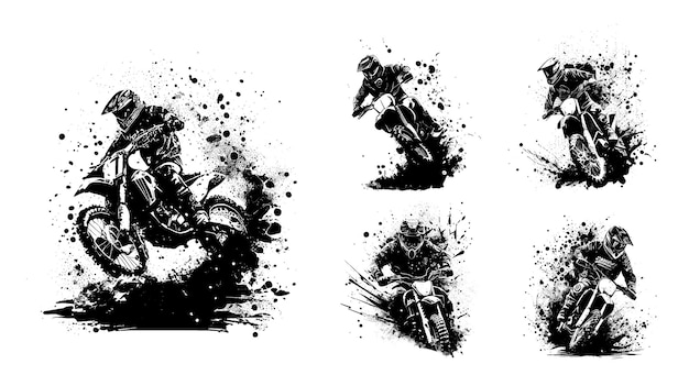 Resultado de imagem para vetor moto trilha  Bike art, Bike drawing, Enduro  motorcycle