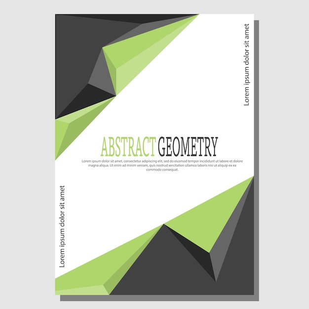 Composição geométrica abstrata Modelo para uma ideia de design corporativo A ideia de um banner de pôster de livro de capa Impressões e decorações de design de interiores