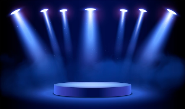 Composição realista de efeitos de luz brilhante