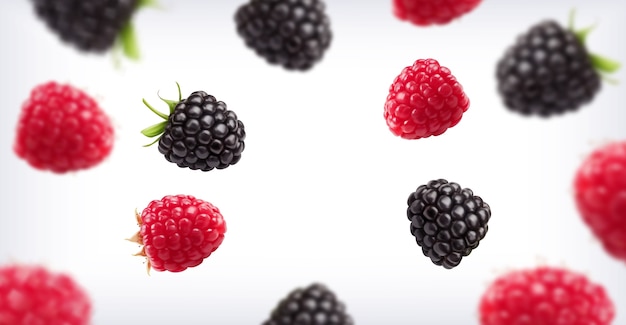Composição realista de frutas frescas de fundo
