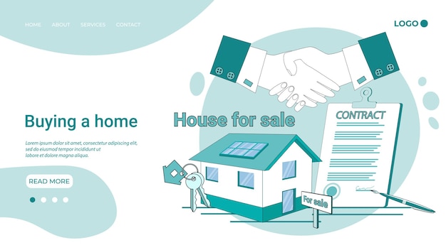 Comprando uma casa As pessoas estão comprando uma casa O conceito de uma transação segura Seguro